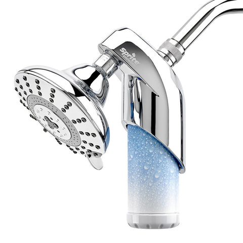 Sprite Twist Off Shower Filter with 7 setting showerhead
