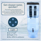 Berkey Light System with 2 Black Berkey Elements (1-5 people) - Choice Water Filters