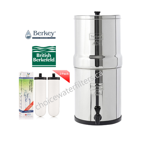 Big Berkey with 2 Ultra Sterasyl Water Filters (8.5 Litre) - Choice Water Filters