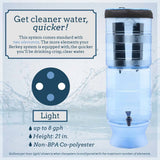 Berkey Light System with 2 Black Berkey Elements (1-5 people) - Choice Water Filters
