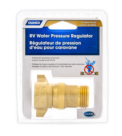 CAMCO 40055 RV CAMPER MOTORHOME HEAVY DUTY BRASS WATER PRESSURE REGULATOR